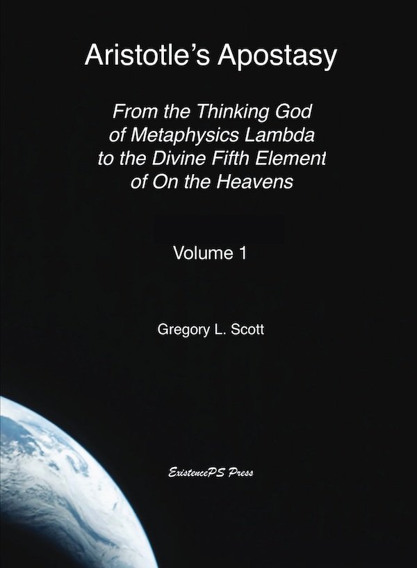 Aristotle's Apostasy Vol 1 bookcover graphic
