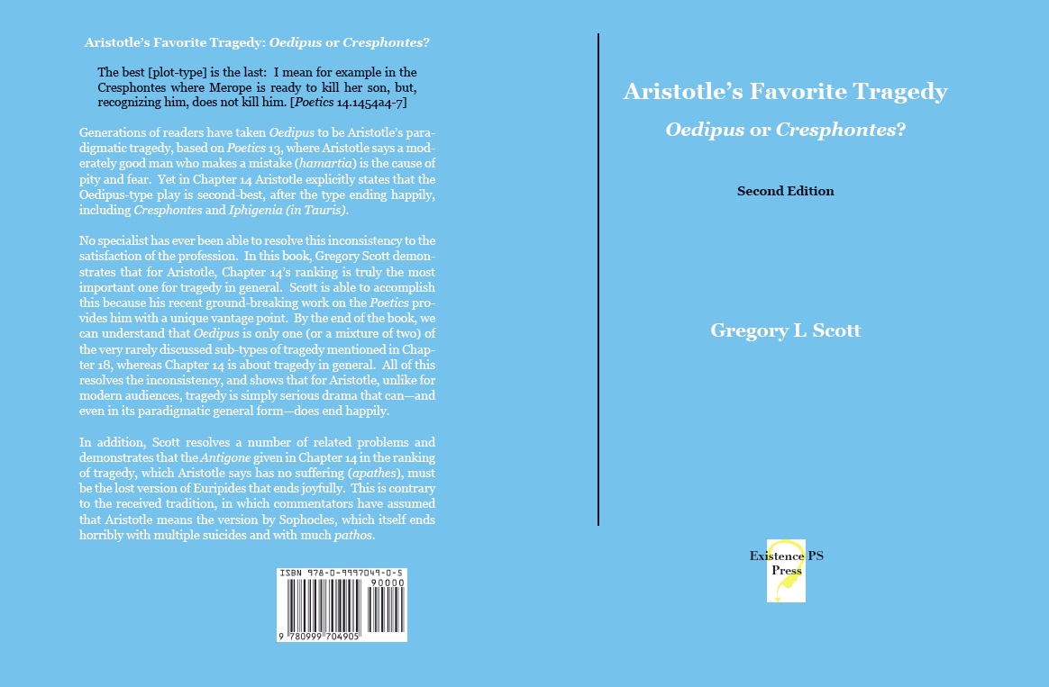 Aristotle's Favorite Tragedy bookcover graphic
